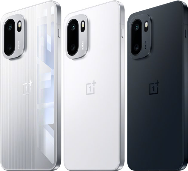 OnePlus Ace 6 Colors Quicksilver Black and Flash White OnePlus Ace 6 Colors: Quicksilver, Black, and Flash White.