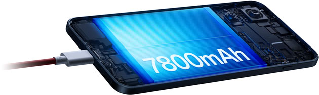 OnePlus Ace 6 battery 7800mAh built from 2x3900 mAh cells OnePlus Ace 6 battery 7800mAh (built from 2x3900 mAh cells)