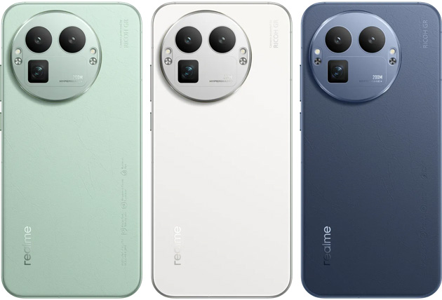 Realme GT 8 Pro Colors White Green and Blue Realme GT 8 Pro Colors White, Green, and Blue.