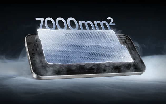 Realme GT 8 Pro with 7000mm² VC heat sink area 30 larger than previous generations Realme GT 8 Pro with 7000mm² VC heat sink area (30% larger than previous generations)