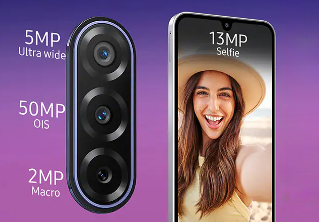Samsung Galaxy F17 Camera System 50MP rear camera and 13MP front camera Samsung Galaxy F17 Camera System: 50MP rear camera and 13MP front camera.