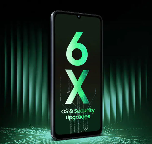 Samsung Galaxy M07 comes with a promise of six generations of OS upgrades and six full years of security updates Samsung Galaxy M07 comes with a promise of six generations of OS upgrades and six full years of security updates.