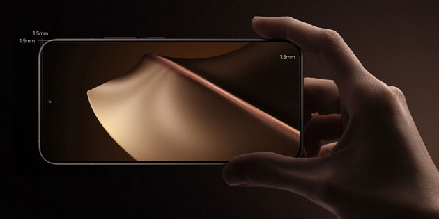 Xiaomi 15T Pro display with slim bezels Xiaomi 15T Pro display with slim bezels