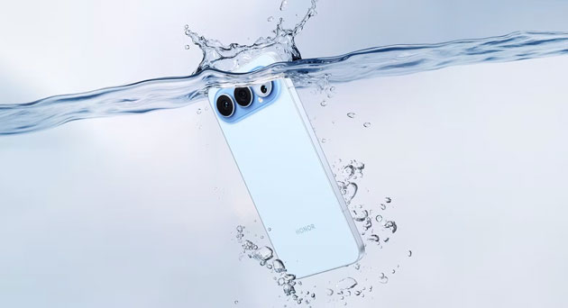 Honor 500 Pro with IP68, IP69, and IP69K dust and water resistance.