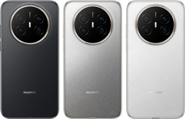Huawei Mate 70 Air Colors Black, White, and Silver.