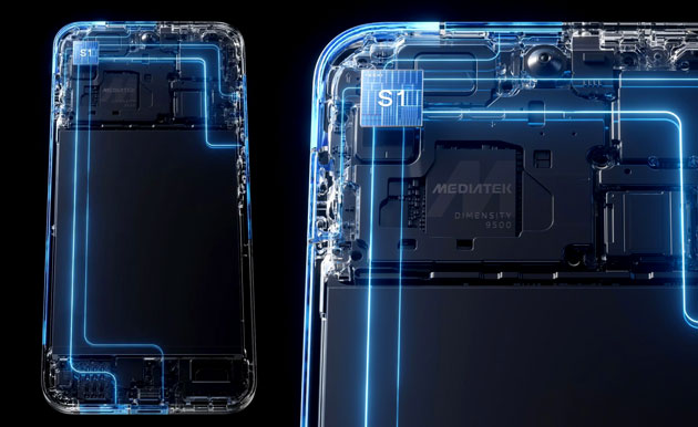 OPPO Find X9 Network Stability NetworkBoost Chip S1 360° Surround Antenna and AI LinkBoost OPPO Find X9 Network Stability with NetworkBoost Chip S1, 360° Surround Antenna, and AI LinkBoost.