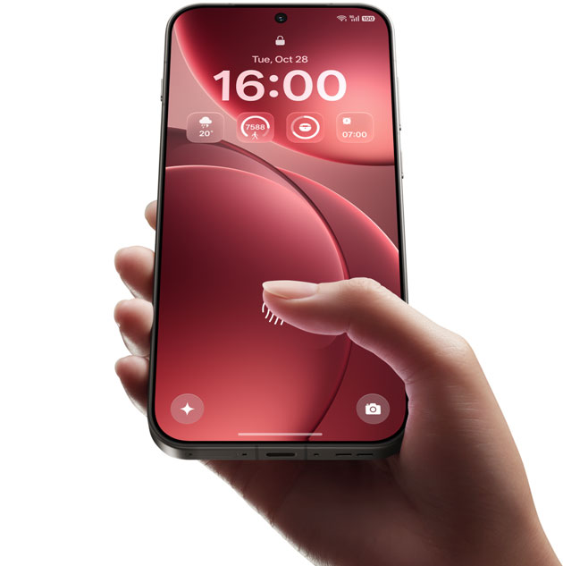 OPPO Find X9 Security is handled by a responsive 3D ultrasonic fingerprint sensor and facial recognition OPPO Find X9 Security is handled by a responsive 3D ultrasonic fingerprint sensor and facial recognition.
