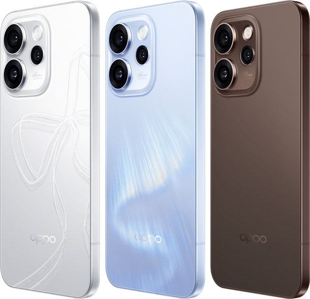OPPO Reno 15 Colors White Blue and Brown OPPO Reno 15 Colors White, Blue, and Brown.