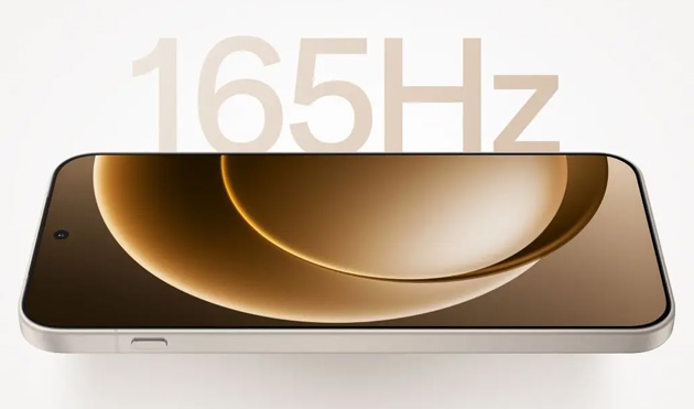 OnePlus 15 6.78 inch screen with 2772x1272 resolution and 165Hz Refresh Rate OnePlus 15 6.78-inch screen with 2772x1272 resolution and 165Hz Refresh Rate.