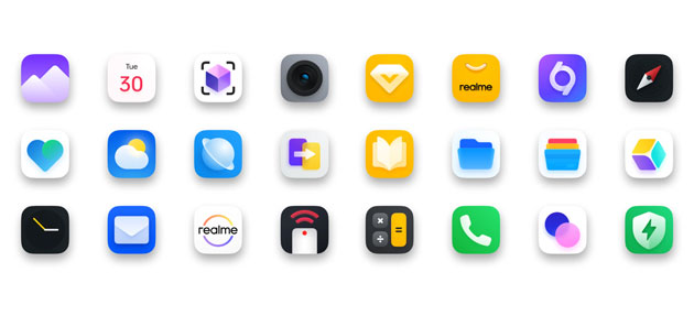 Realme 15 5G OS new icon design