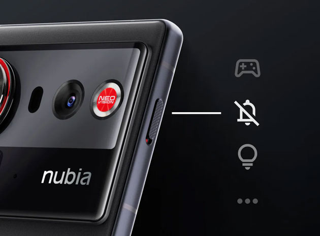 nubia Z80 Ultra with Customizable Slide Key.