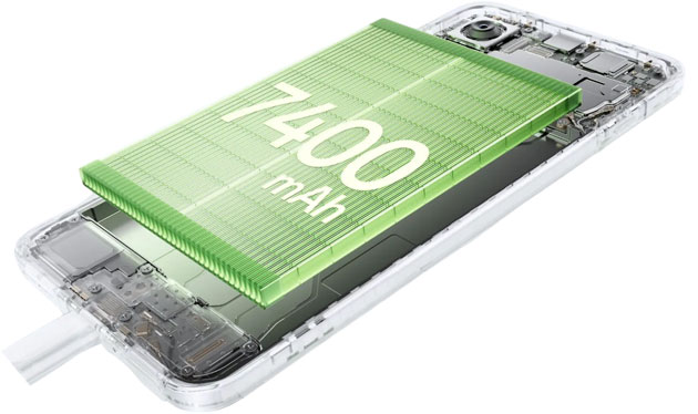 OnePlus 15R 7400mAh battery