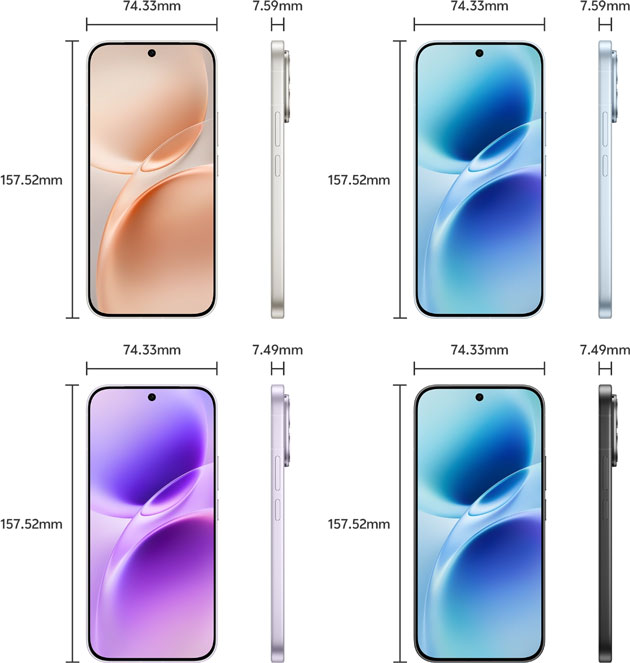 vivo S50 size vivo S50 size