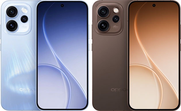 Oppo Reno 15 Pro colors Aurora Blue and Dusk Brown Oppo Reno 15 Pro colors Aurora Blue and Dusk Brown.
