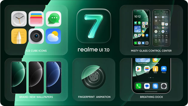 Realme 16 Pro+ OS - Realme UI 7.0 on top of Android 16