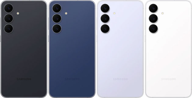 Samsung Galaxy S25 FE colors Icyblue Jetblack Navy and White Samsung Galaxy S25 FE colors Icyblue, Jetblack, Navy, and White