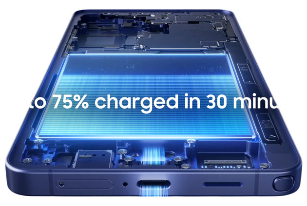 Samsung Galaxy S26 Ultra charges 75% in 30 minutes with 60W charging