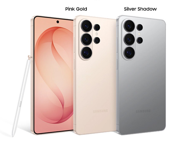 Samsung Galaxy S26 Ultra color Pink Gold and Silver Shadow