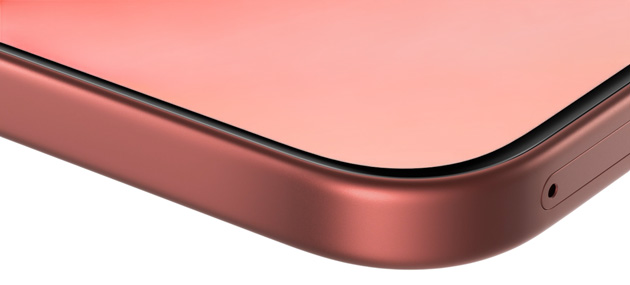 A view of the bottom corner of the vivo V70, showing the curved matte aluminum frame, the SIM tray slot, and the seamless screen-to-body integration.