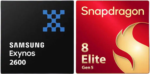 Exynos 2600, or the Snapdragon 8 Elite Gen 5 chipset, the processor used in the Samsung Galaxy S26.