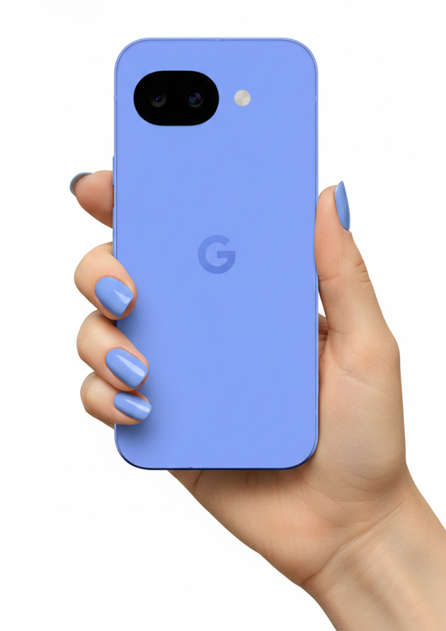 Google Pixel 10a Lavender in hand