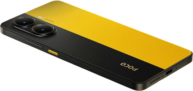 Poco X7 Pro yellow back design