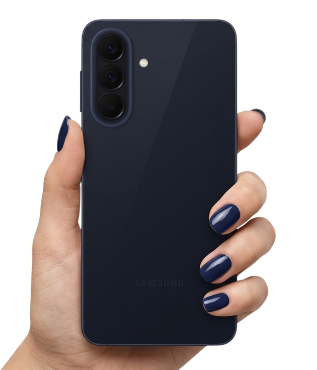 Samsung Galaxy A57 Navy in hand
