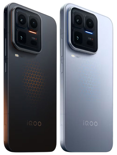 iQOO 15 Ultra colors in Black (2077) and Silver (2049)
