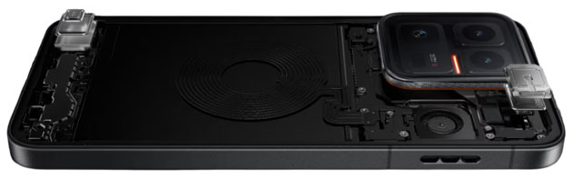 iQOO 15 Ultra internal architecture showcasing the dual stereo speaker setup.