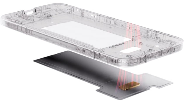 view of the Infinix Note 60 Pro internal hardware, highlighting the cooling layer underneath the main frame.