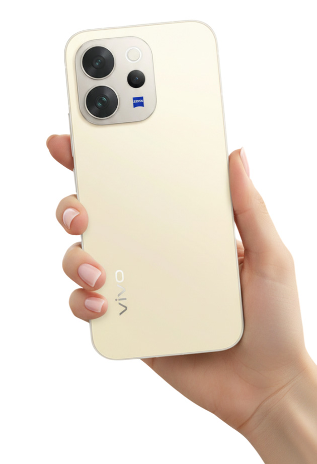 vivo V70 Lemon Yellow in hand vivo V70 Lemon Yellow in hand