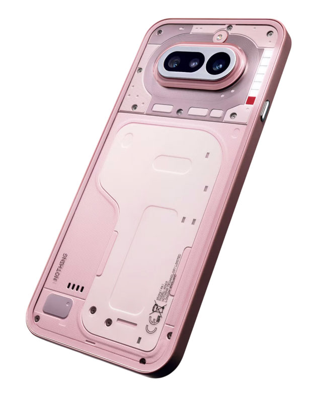 Angled view of the Nothing Phone 4a Pink Angled view of the Nothing Phone (4a) Pink