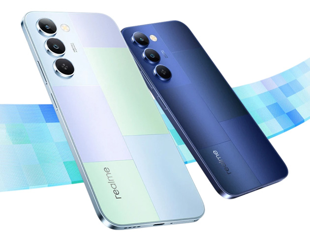 Realme P4 Lite Colors Mosaic Green and Mosaic Blue Realme P4 Lite Colors Mosaic Green and Mosaic Blue