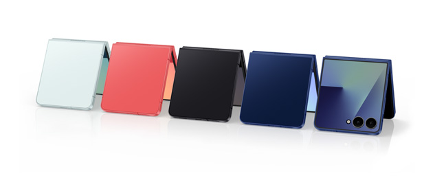 Samsung Galaxy Z Flip 7 Colors Mint Coral Red Blue Shadow and Jet Black Samsung Galaxy Z Flip 7 Colors Mint, Coral Red, Blue Shadow and Jet Black