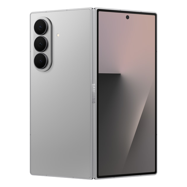 Samsung Galaxy Z Fold 7 Silver Shadow in folded