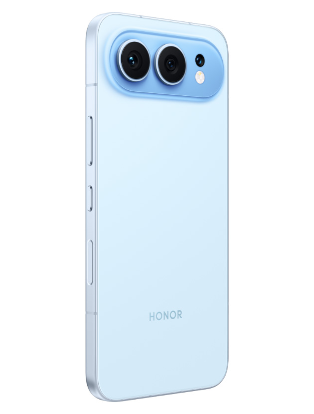 Side view of Honor 500 Aquamarine