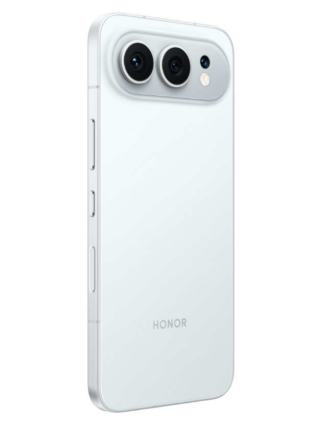 Side view of Honor 500 Moonlight Silver