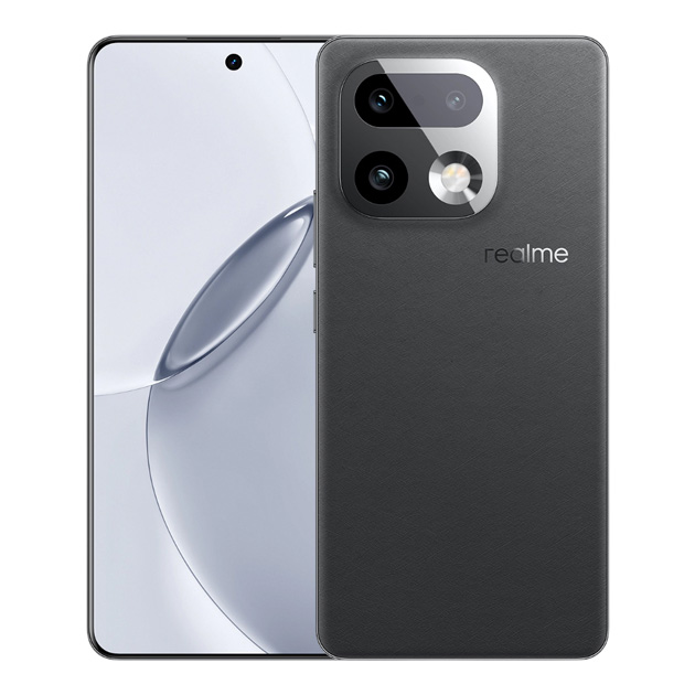 Back and front of Realme 16 Pro plus Master Grey Back and front of Realme 16 Pro+ Master Grey