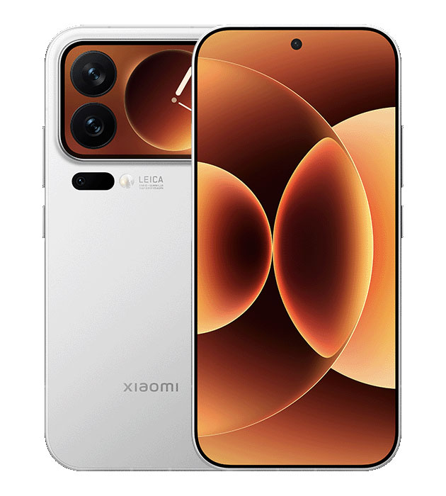 Back and front of Xiaomi 17 Pro White