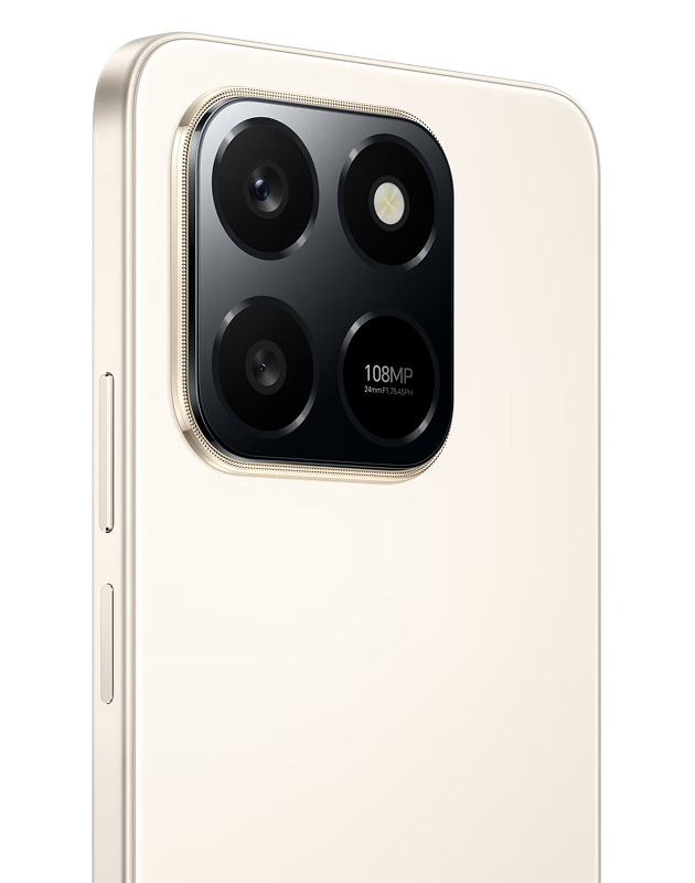 Back design of Honor X7d desert gold