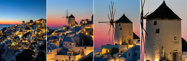 Night mode zoom test on the Huawei Pura 80 Ultra showing four levels of magnification from a wide cityscape to a detailed close up of a windmill Night mode zoom test on the Huawei Pura 80 Ultra, showing four levels of magnification from a wide cityscape to a detailed close-up of a windmill.