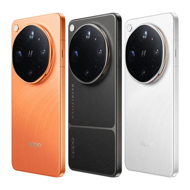 OPPO Find X9 Ultra colors Canyon Orange, Tundra Umber, and Polar Glacier