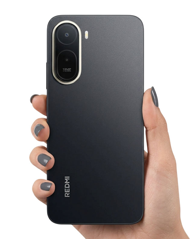 Redmi A7 Pro Black in hand Redmi A7 Pro Black in hand