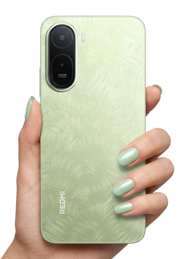 Redmi A7 Pro Palm Green in hand Redmi A7 Pro Palm Green in hand