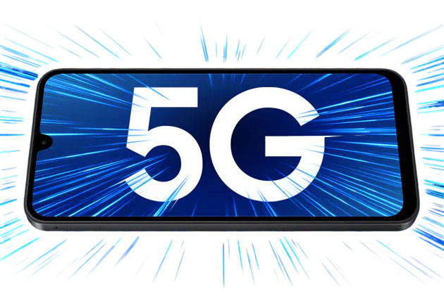 Samsung Galaxy A17 screen showing 5G