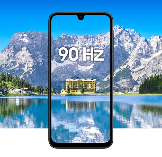 Samsung Galaxy A17’s display with a 90Hz refresh rate