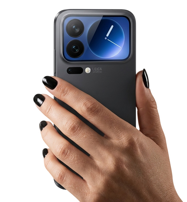 Xiaomi 17 Pro Black in hand