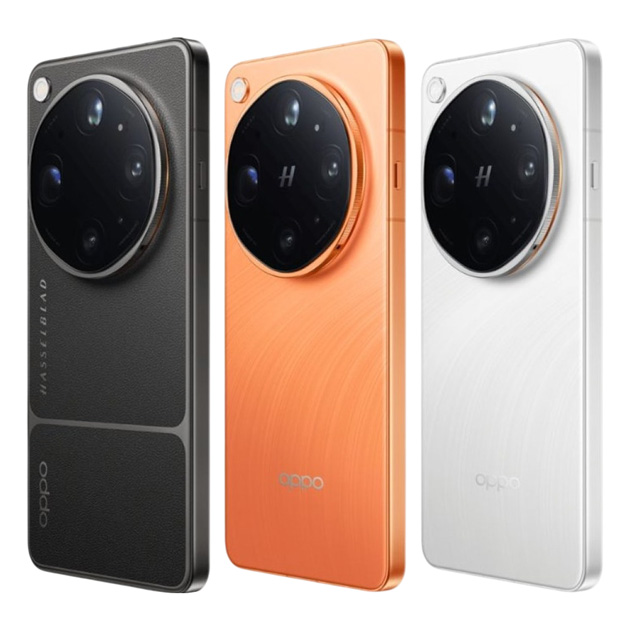OPPO Find X9 Ultra colors Tundra Umber, Canyon Orange, and Polar Glacier