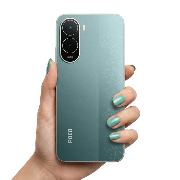 Poco C81 Pro Green in hand