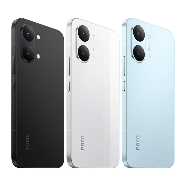 Poco X8 Pro MAX colors Black White and Blue Poco X8 Pro MAX colors Black, White, and Blue.